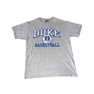 Vintage Champs Duke Blue Devils Basketball NCAA T-shirt Heather Gray size small